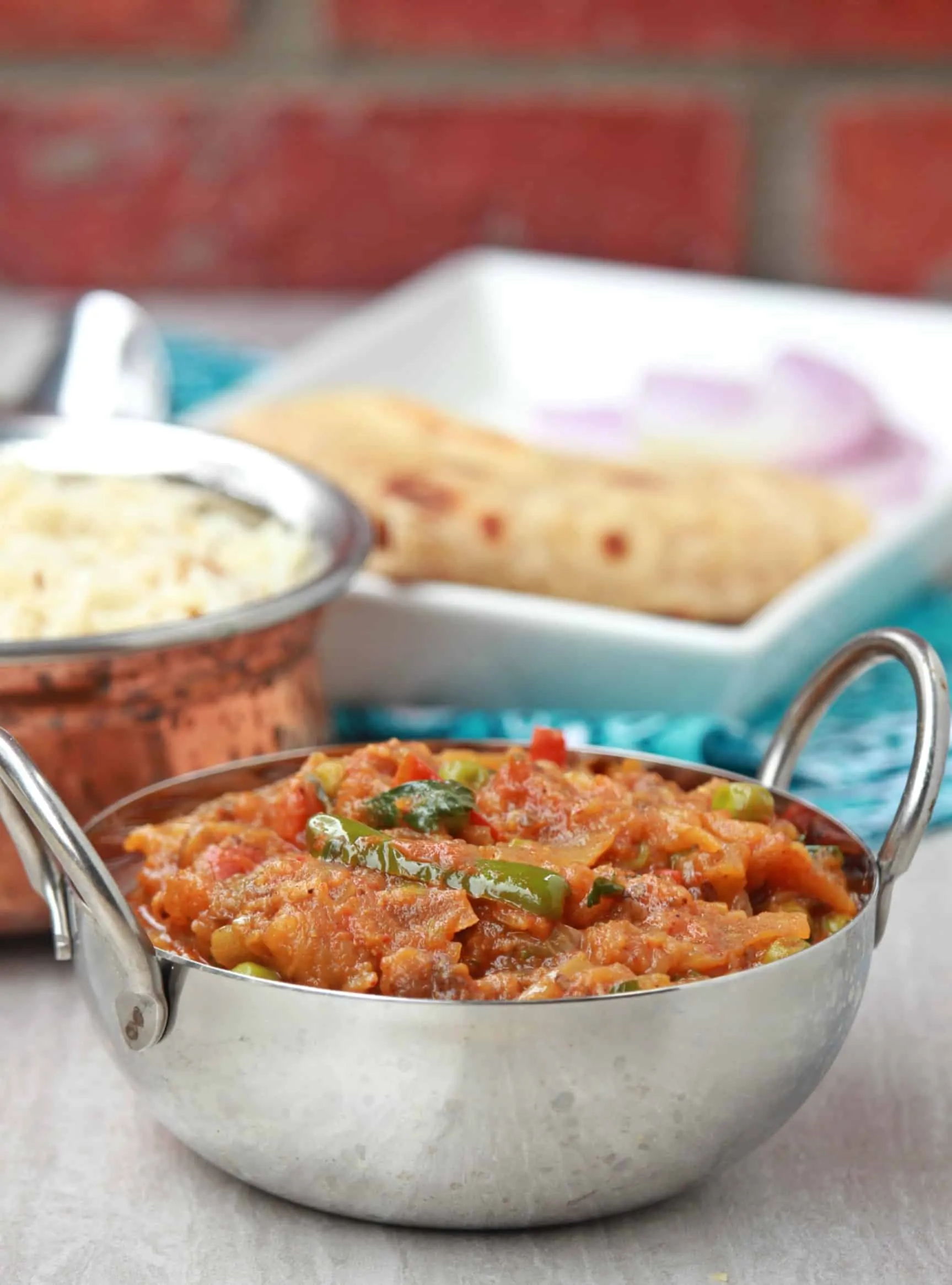 Baingan Bharta in a bowl.