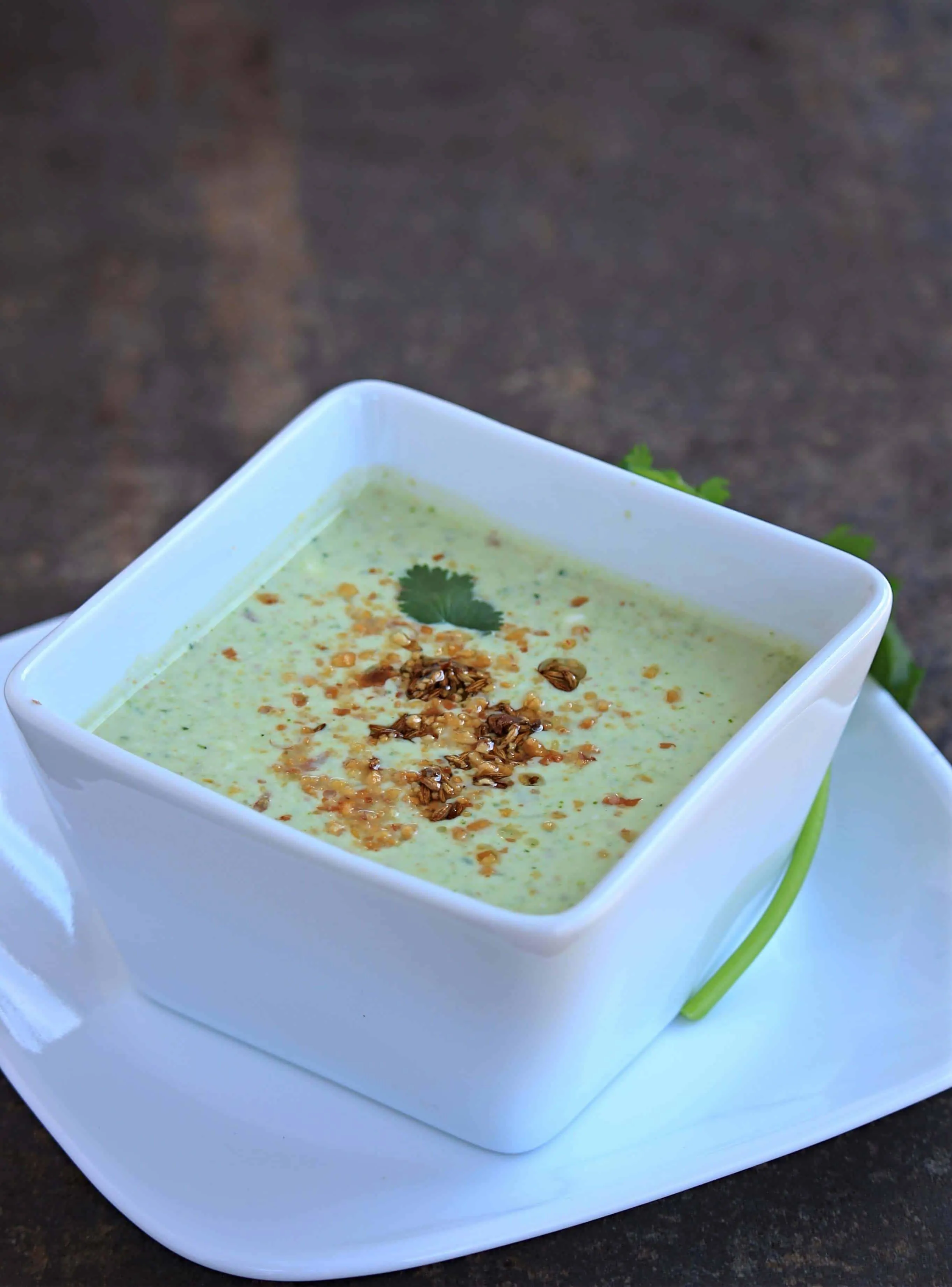 Summer raita with cucumber