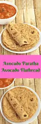 avocado paratha pintrest image