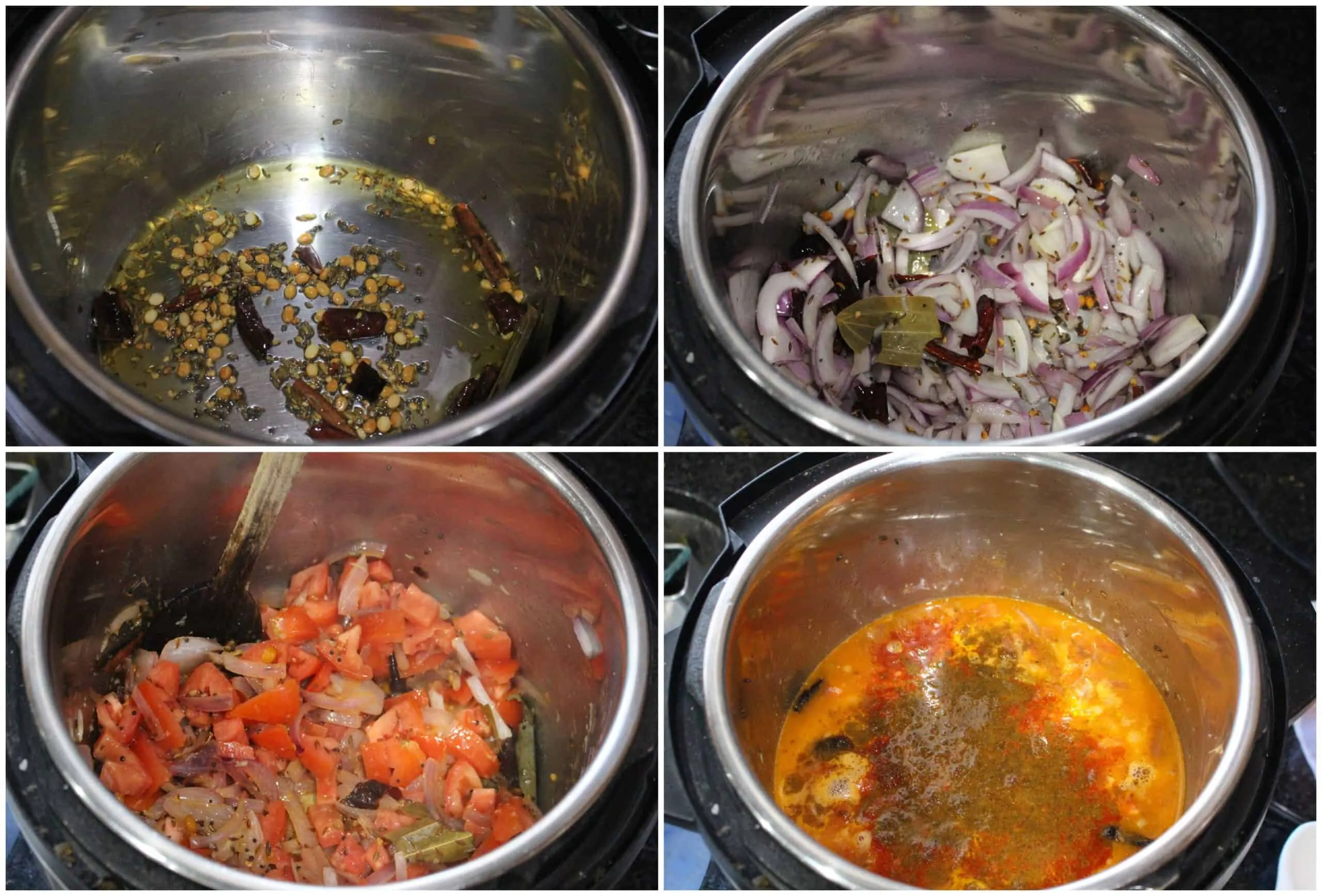 Process shots to saute ingredients and then add tomatoes