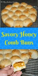 honey comb bun - Pintrest Image