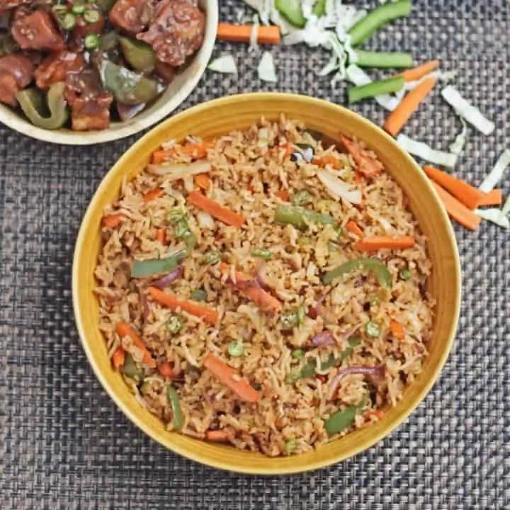 Fried rice in a bowl