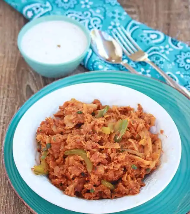 Kothu parotta with raita