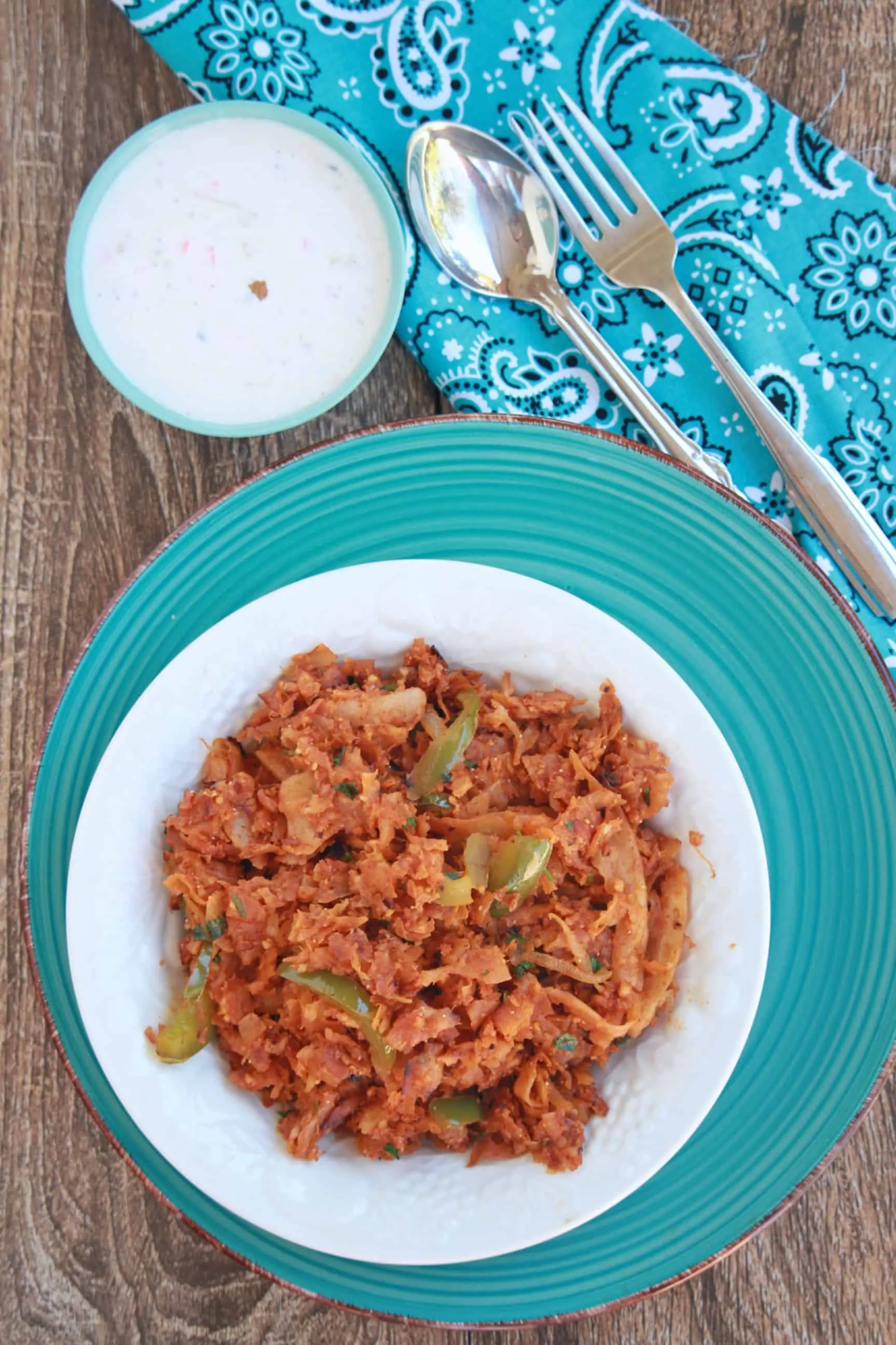 Chili Parotta in a dish.