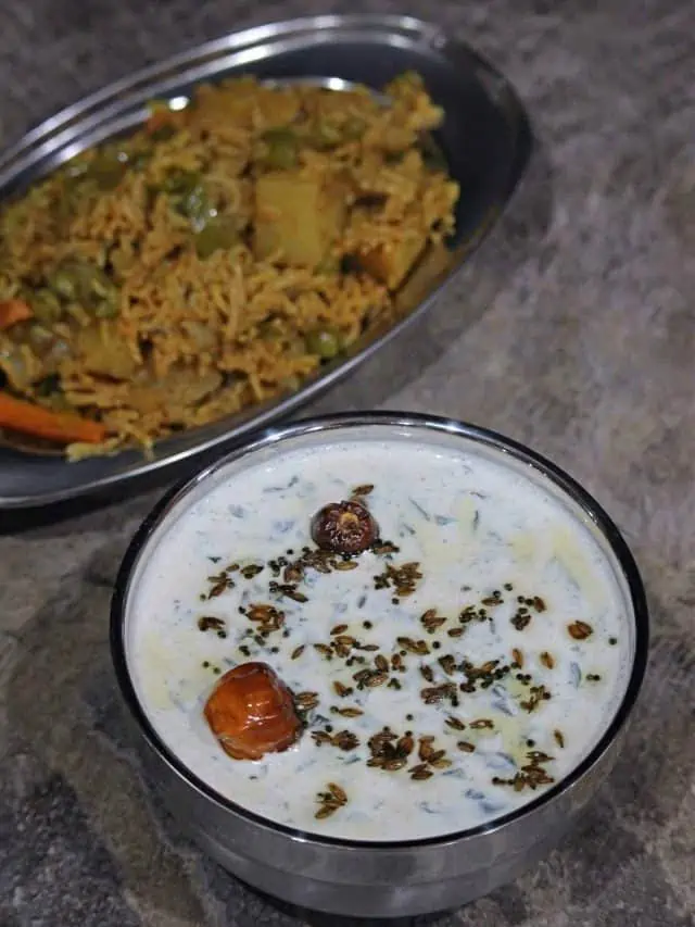 Palak Pachadi | Spinach Raita