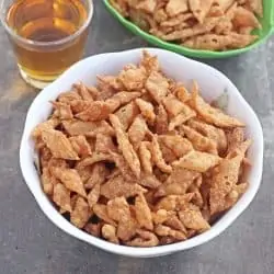 savory maida biscuit in a white bowl