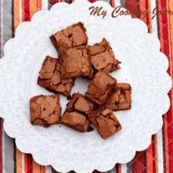 Simple Classic Brownie Recipe in Plate