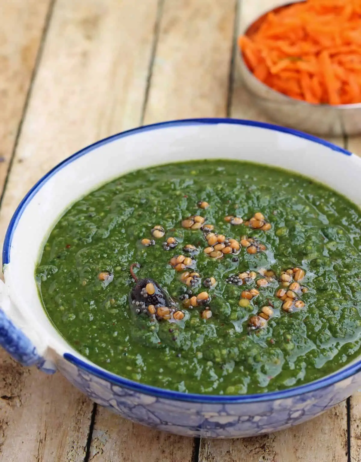 keerai molagootal in a bowl