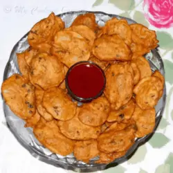 Kenyan Potato Bhajia in a Plate