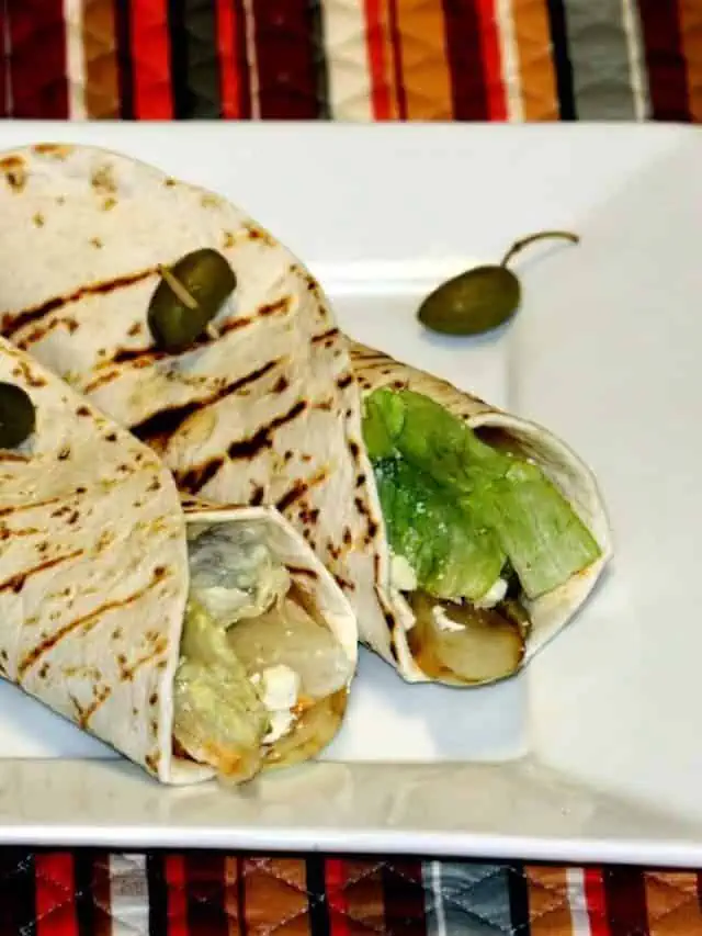 Mediterranean Style Hummus Wrap