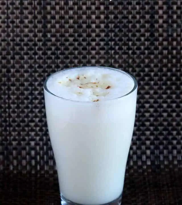 Lassi in a tall glass