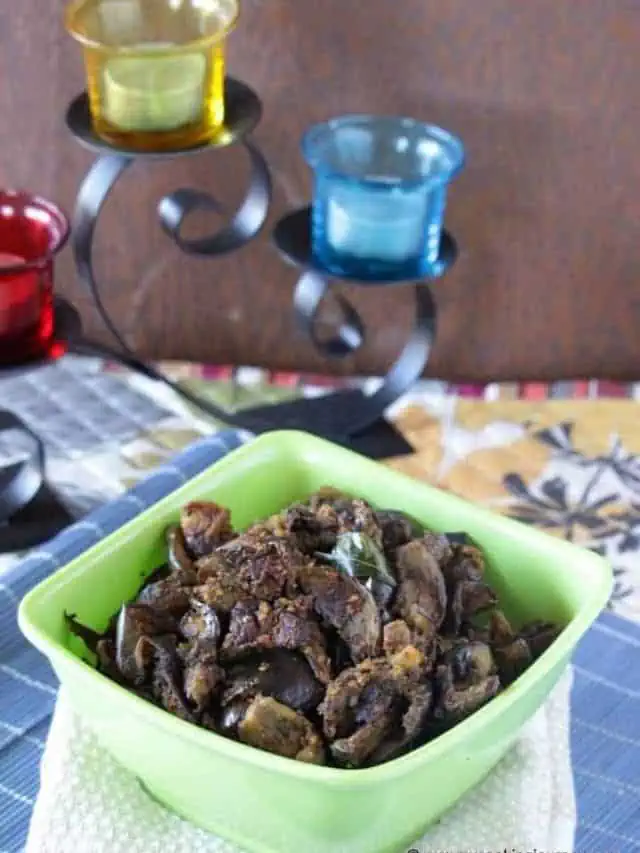 Kathirikkai Podi Curry