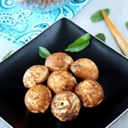 Wheat Flour Kara Kuzhi Paniyaram in a Plate