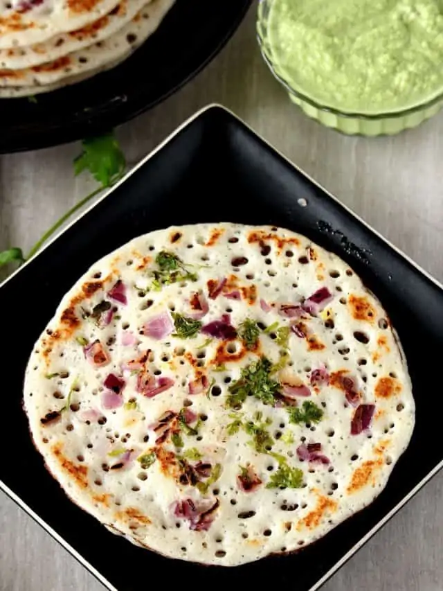 Onion Oothappam | Onion Uthappam