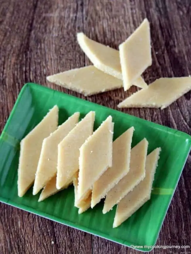 Badam Burfi | Almond Burfi