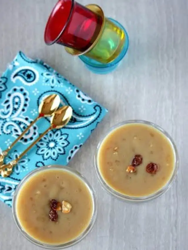 Thengai Paal Jevvarisi Payasam/Sago Kheer with Coconut Milk