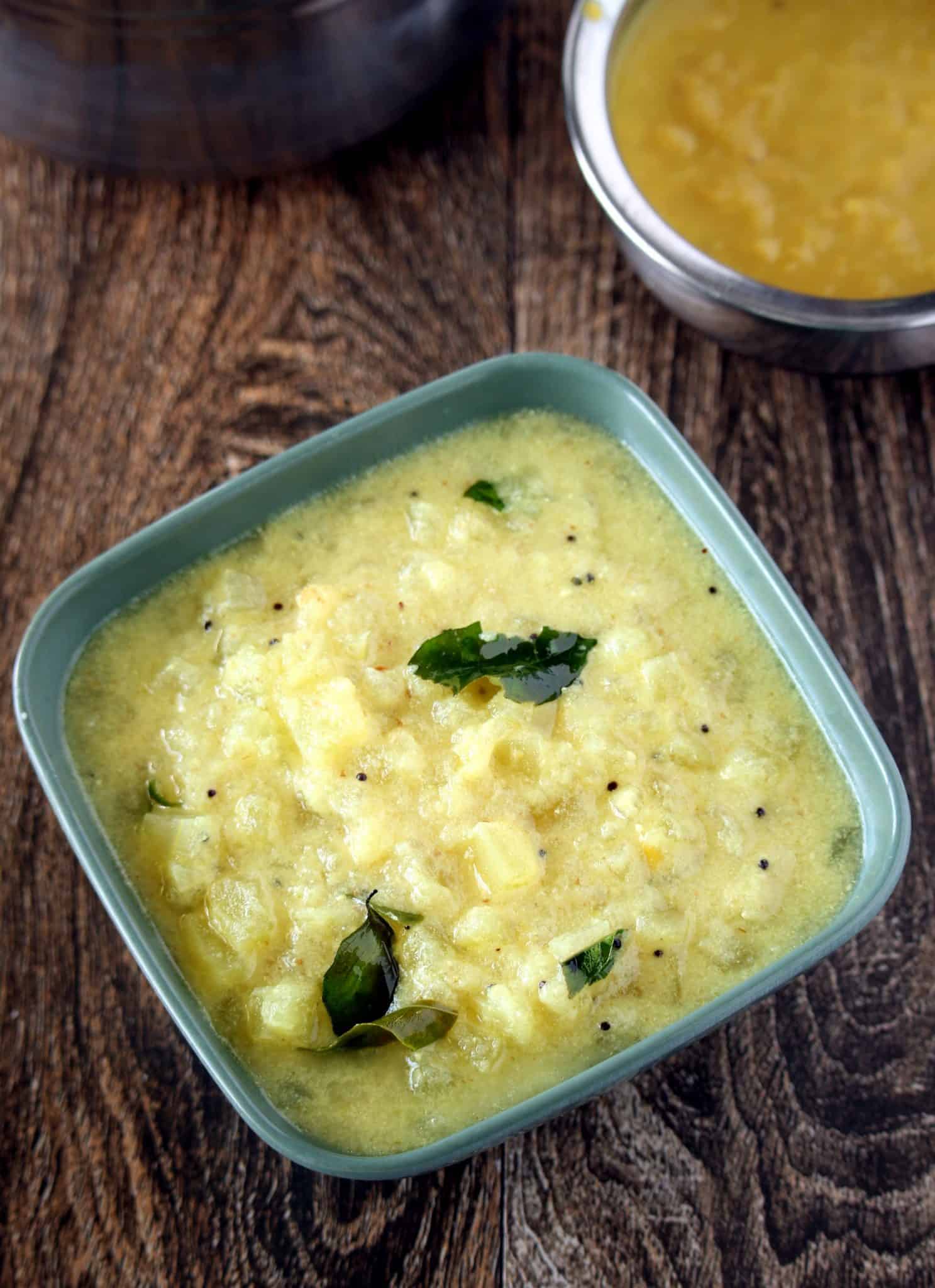 Ash Gourd Stew with Buttermilk in a bowl