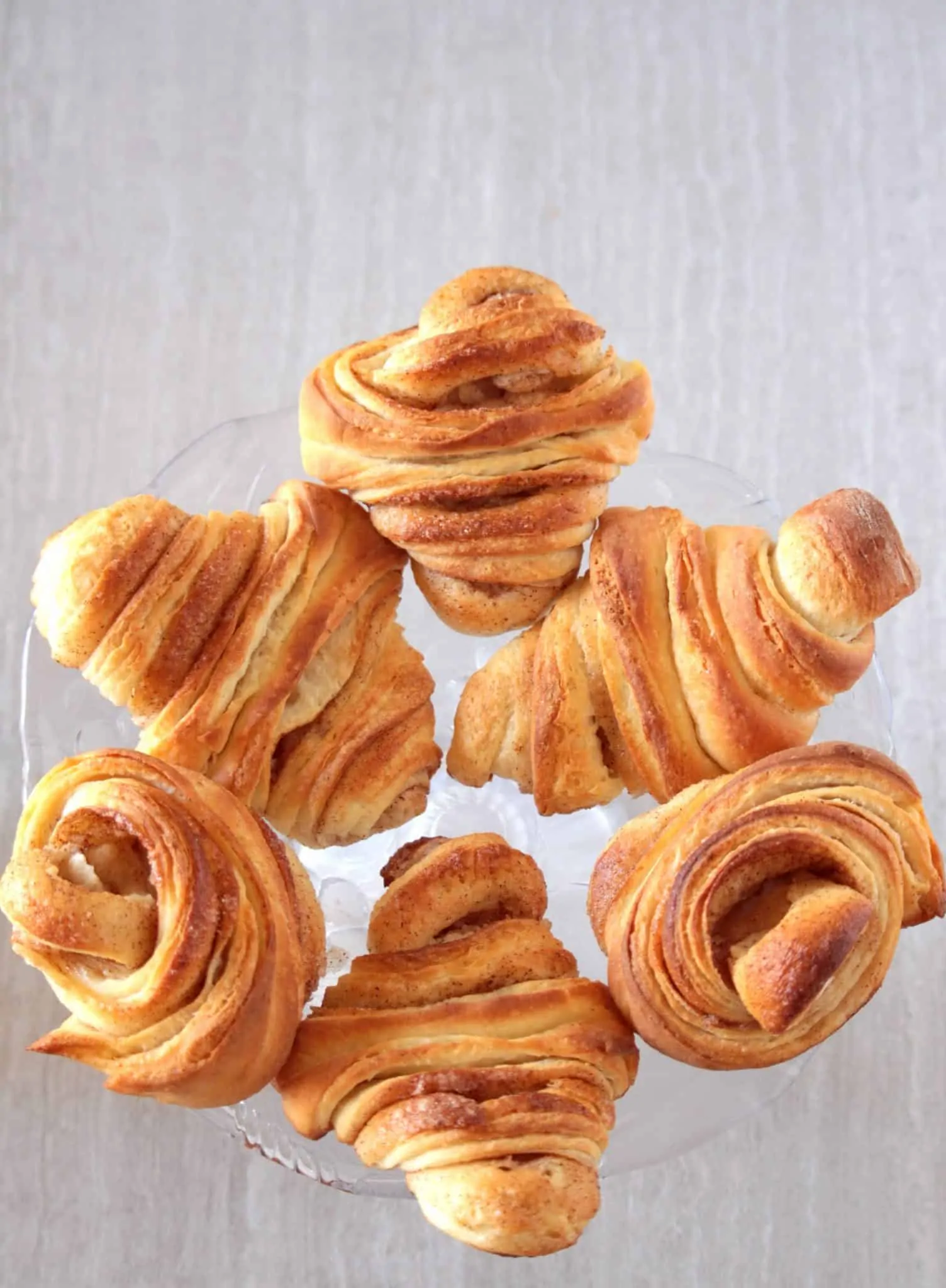 Franzbrötchen in a bowl