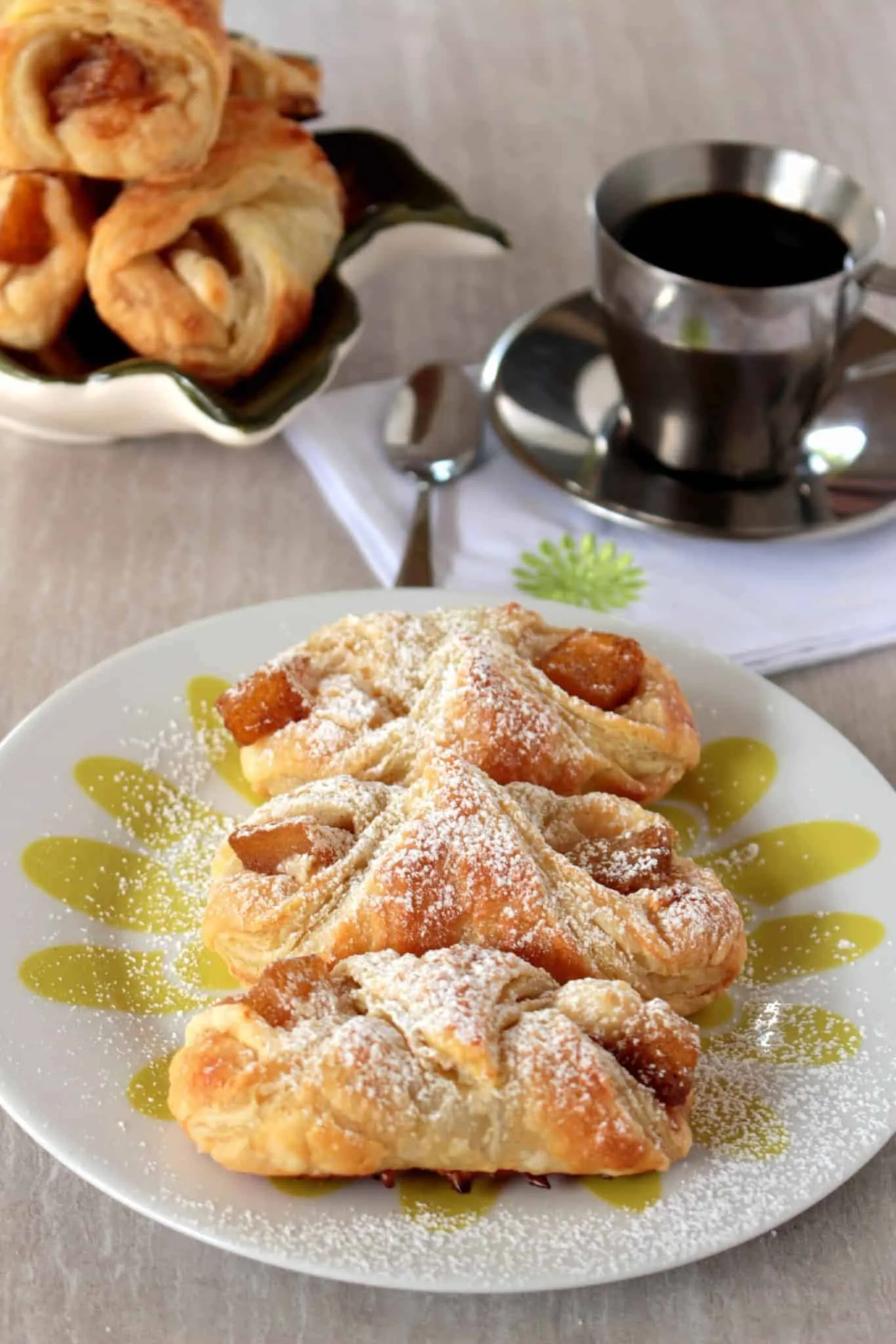 Pineapple Quesitos in a plate