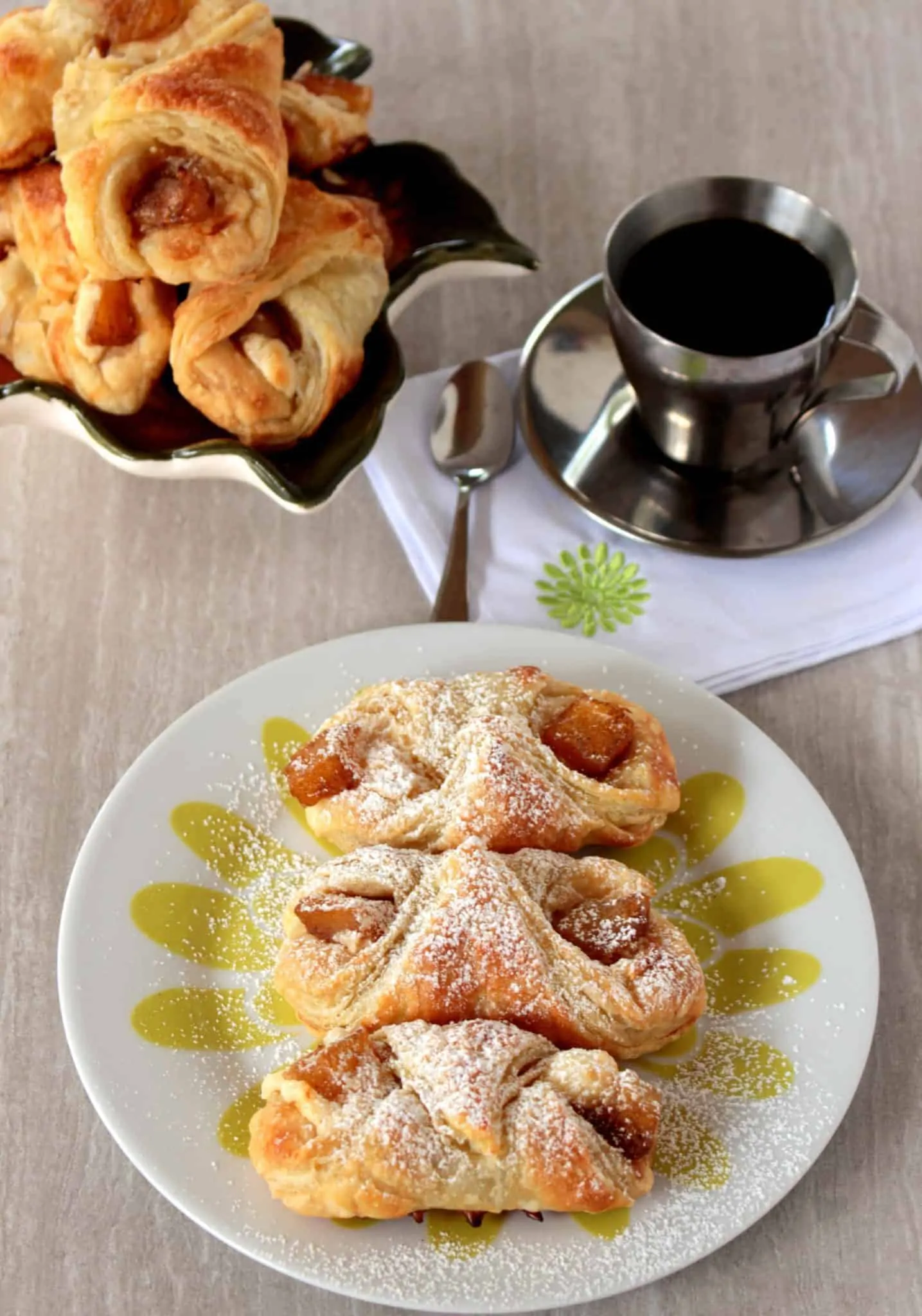 Pineapple Quesitos in a Plate