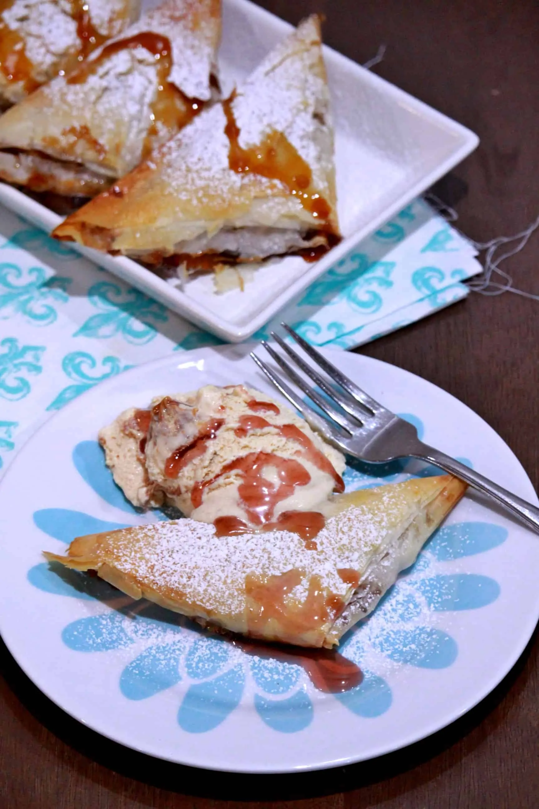 Apple Turnovers with Phyllo (Filo) Pastry Sheets