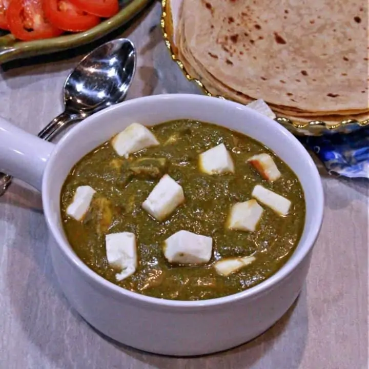 palak paneer subzi