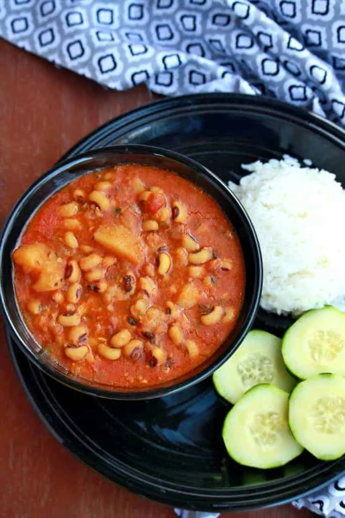 Black Eyed Peas and Potatoes Stew