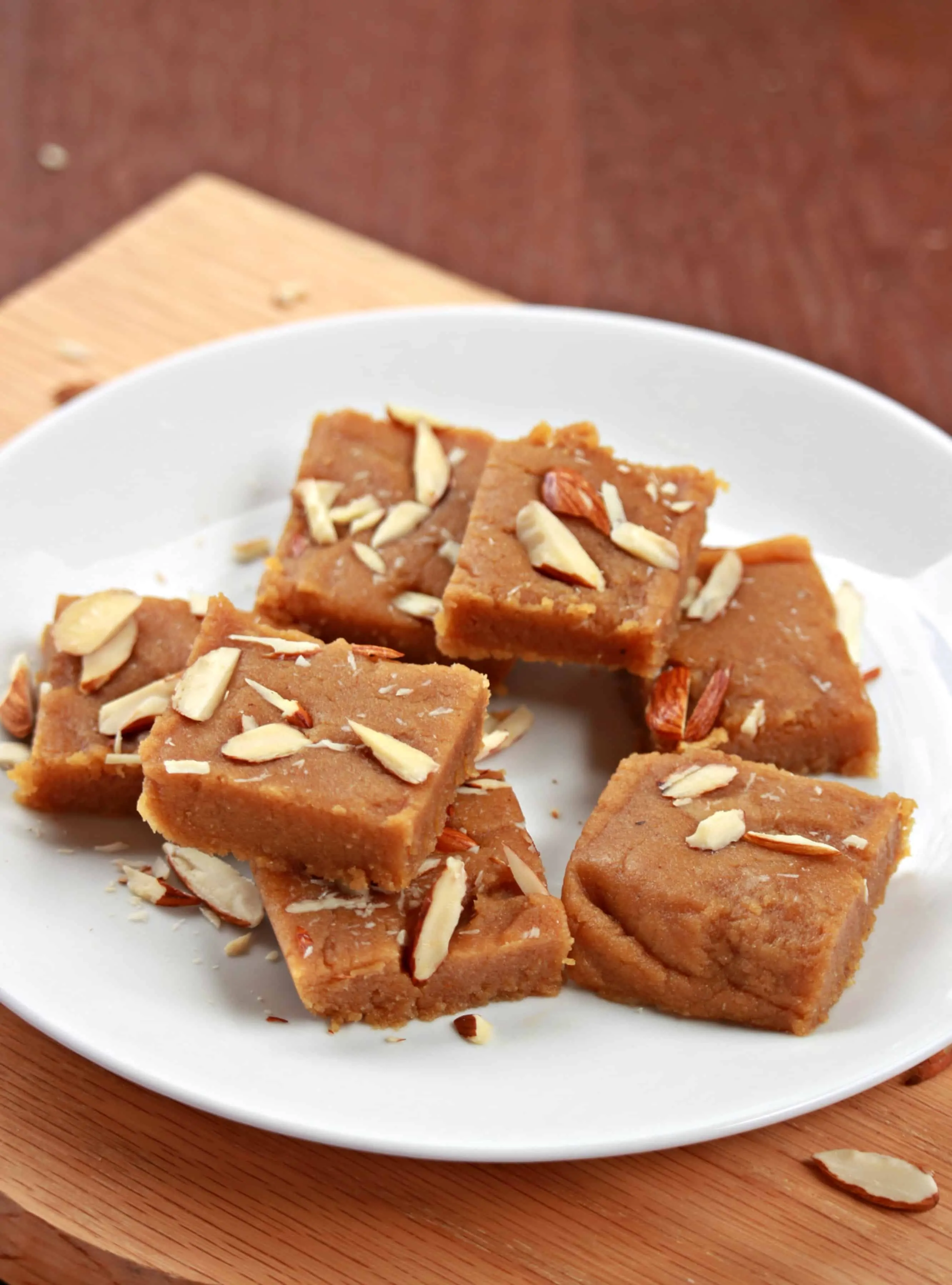 Gur Papdi in white plate - Final product