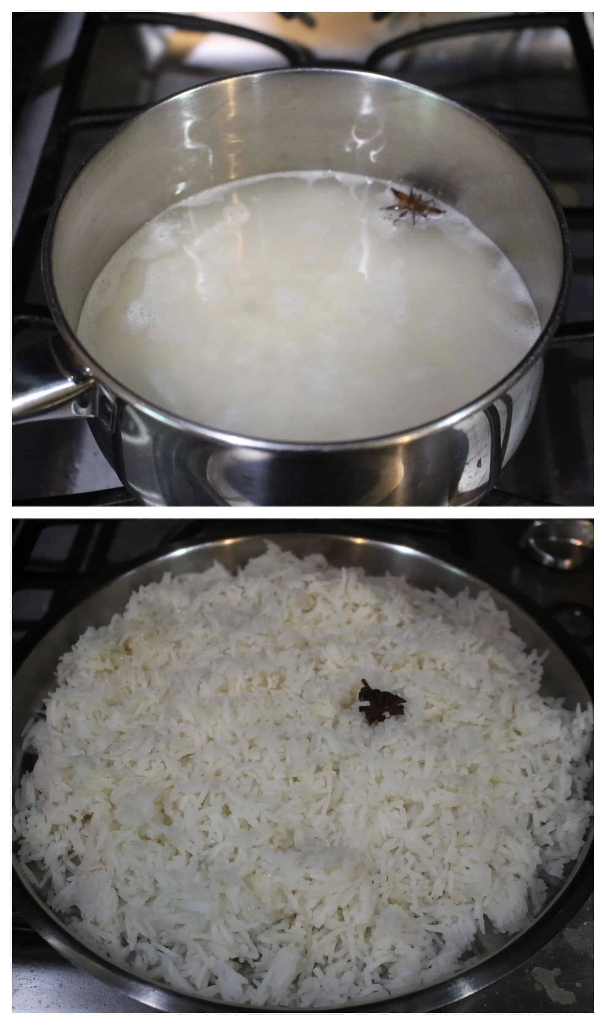 Cooking the rice