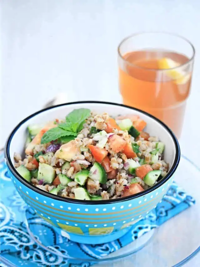 Barley Cucumber Salad