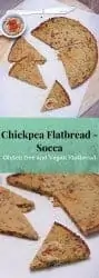 chickpea flatbread pininterest image