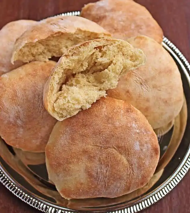 Lepinja - Croatian Flatbread on a tray