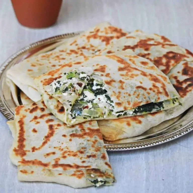 Gozleme stacked in a plate - Feature Image