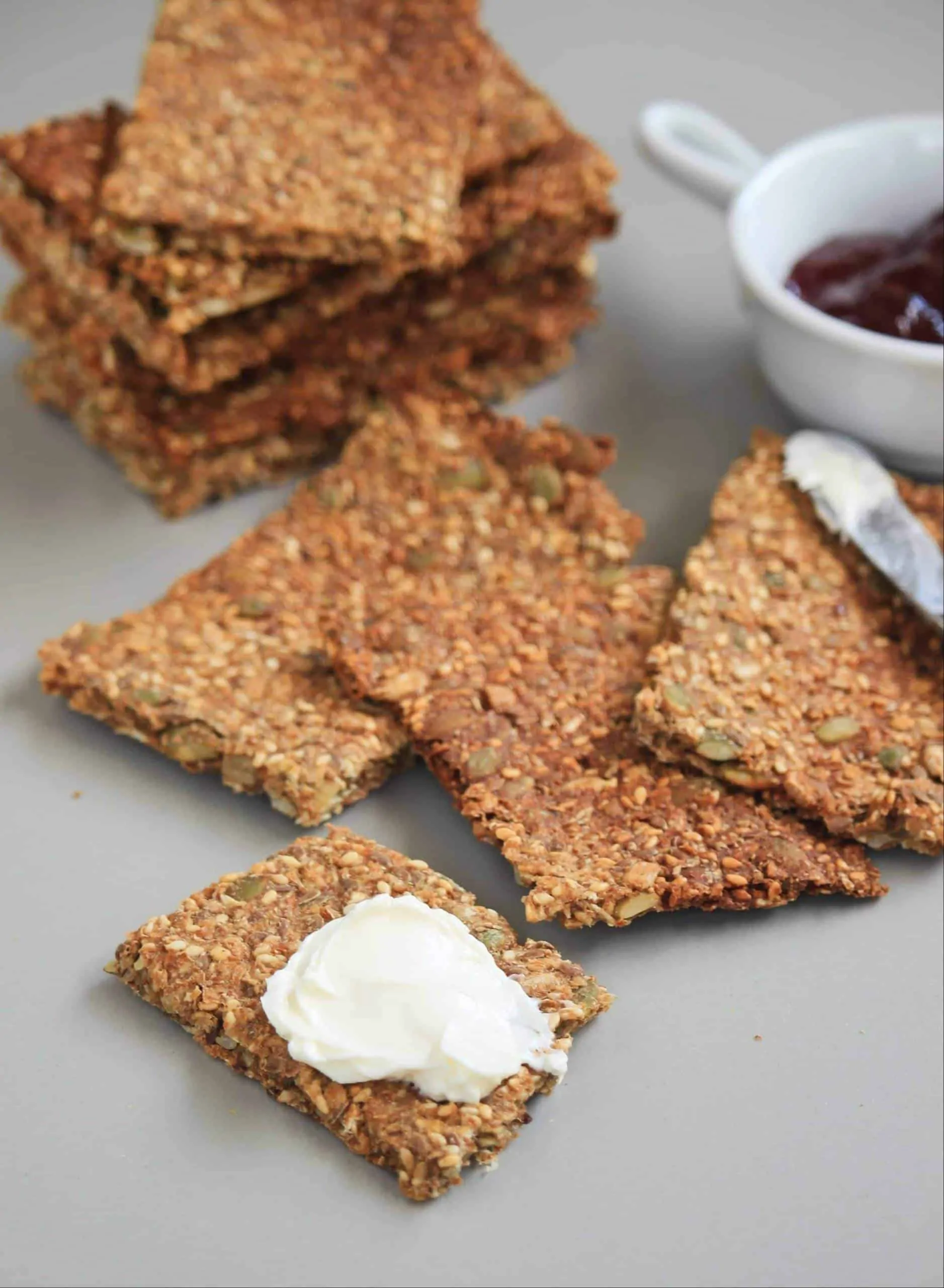 Norwegian Crisp Bread with spread