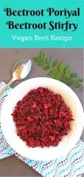 beetroot poriyal pinterest image