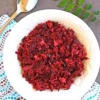 Beetroot Poriyal with Onion | Beetroot Stir Fry