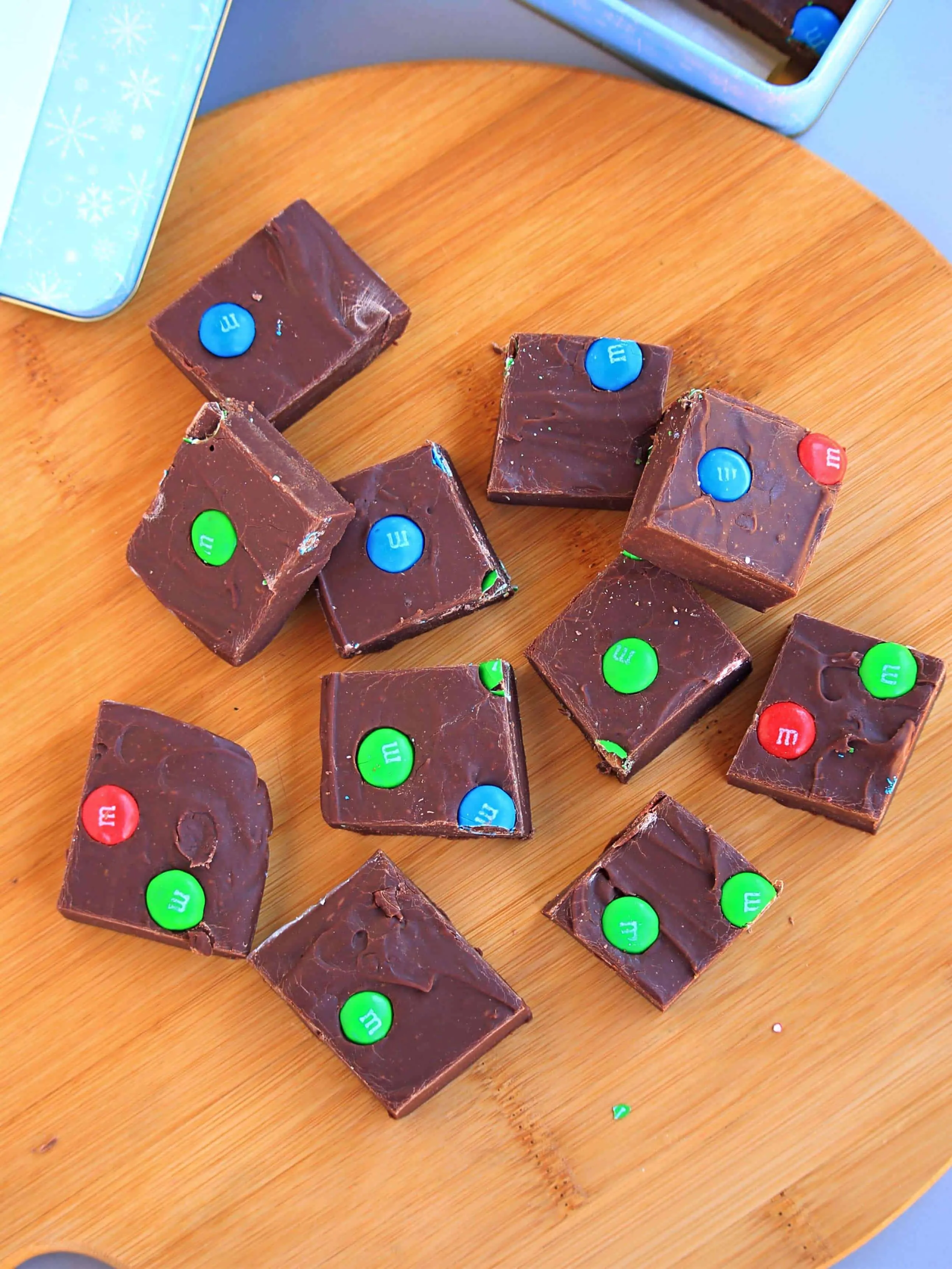 Easy M&M Chocolate Fudge