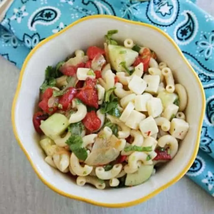 roasted pepper pasta salad