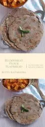 Gluten free and vegan Buckwheat flour / kuttu paratha