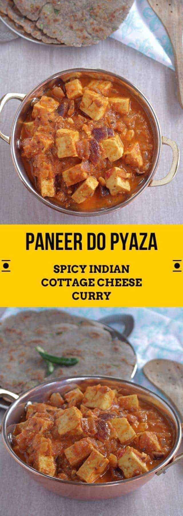 Paneer Do Pyaza | Spicy Paneer Curry - My Cooking Journey