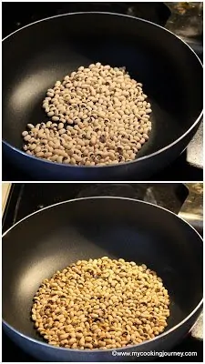 roasting black eyed peas