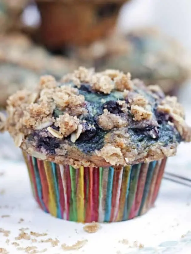 Vegan Banana Blueberry Muffin Story