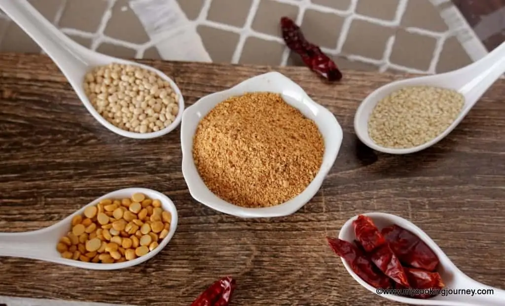 ingredients needed to make idli podi