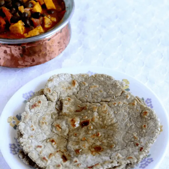 Haryana Bajra Roti in a Plate