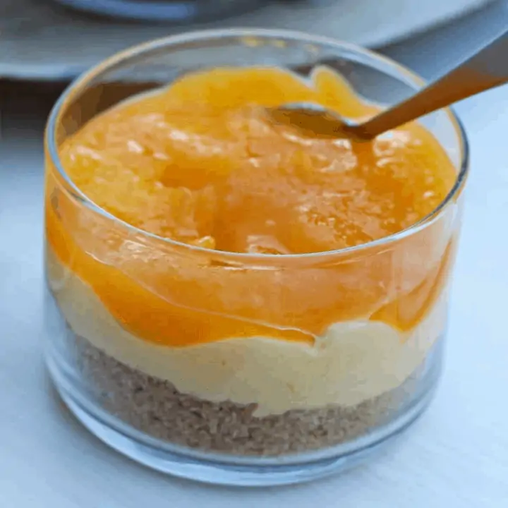 Mango Cheesecake in a Glass