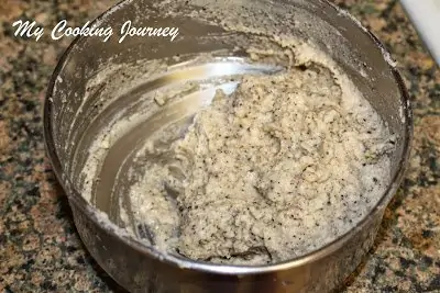 ground vada batter in a bowl