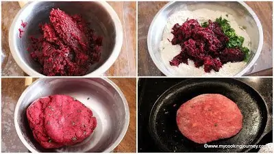 Making a dough in a bowl