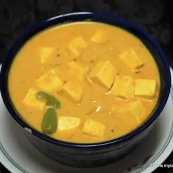 Dahi Paneer in a bowl