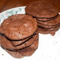 Double Chocolate Cookies in a plate