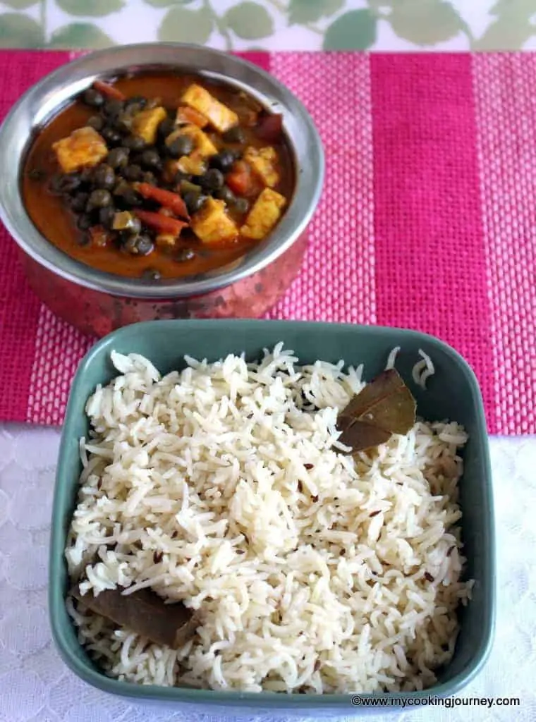 Jeera Pulao in a bowl